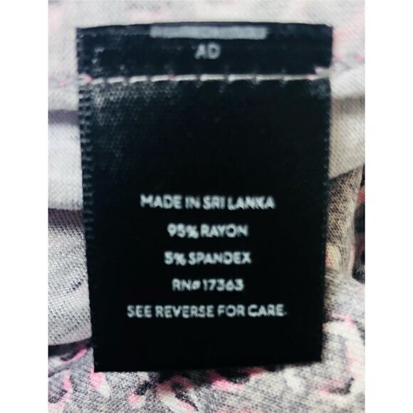 Simply Vera Wang Womens Gray Pink Short Sleeve Pockets Crop Pajama Sets Sz M New - Picture 7 of 12